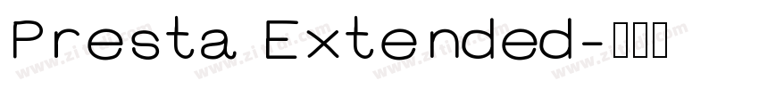 Presta Extended字体转换
